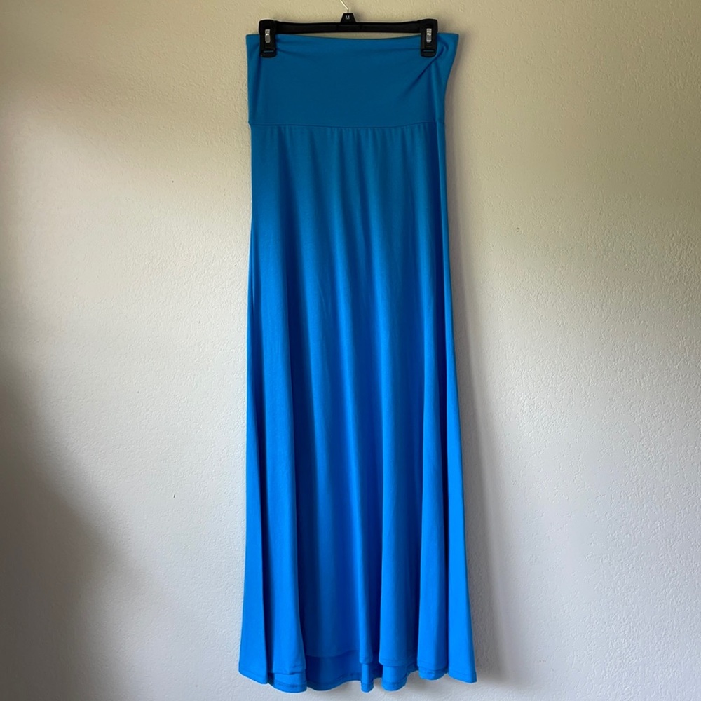 LuLaRoe Maxi Skirt S Small Sky Blue